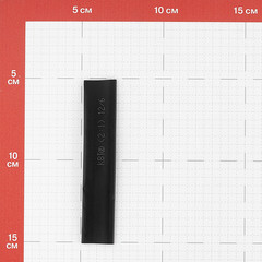 Трубка термоусадочная КВТ Монохром ТНТ нг 12/6 мм 100 мм черная (20 шт.) - фото 2