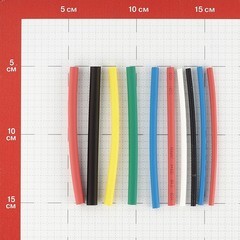 Трубка термоусадочная Rexant Auto ТУТ 2/1 мм 100 мм 6 цветов (10 шт.) - фото 8