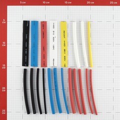 Трубка термоусадочная Rexant Auto Plus ТУТ 2/1 мм 100 мм 5 цветов (20 шт.) - фото 10