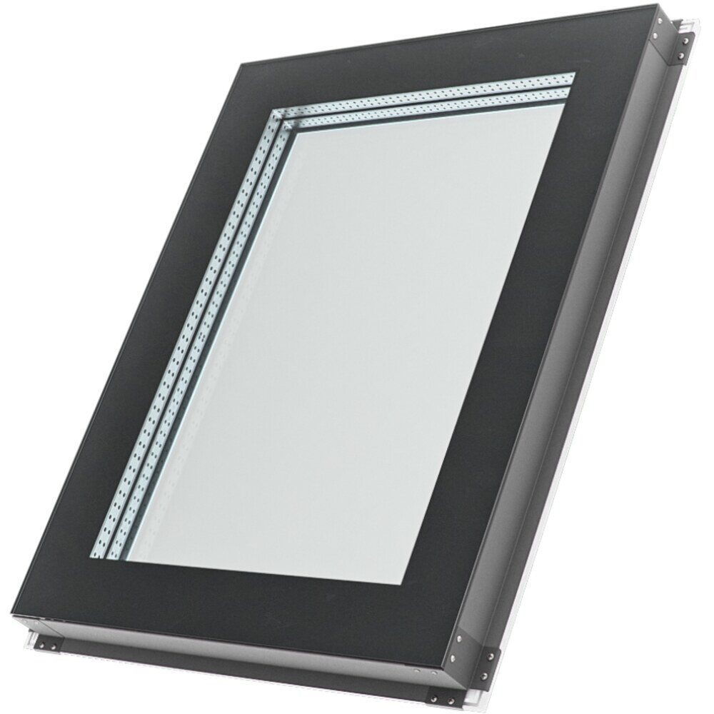 Изображение товара Мансардное окно Rehau из ПВХ 640x850 мм глухое с двухкамерным стеклопакетом