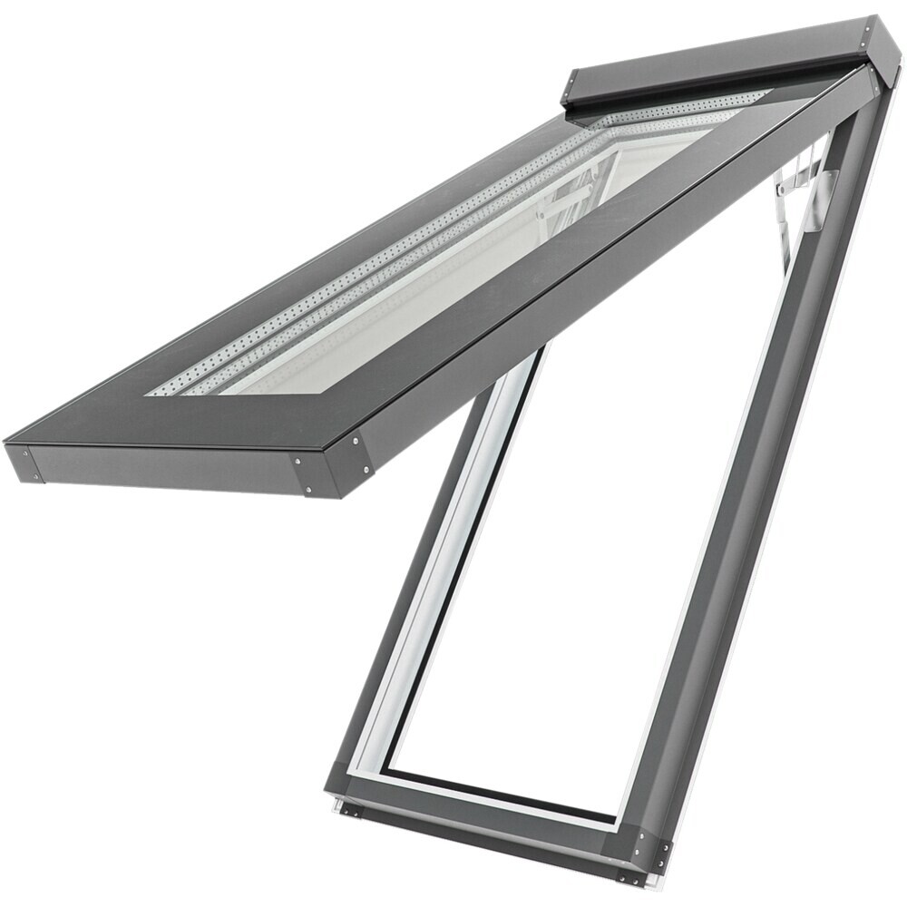 Изображение товара Мансардное окно Rehau 540x1240 мм ПВХ, двухкамерный стеклопакет, распашное