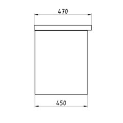 Тумба под раковину АСБ-Мебель Диана 75 см подвесная серая/дуб янтарный (12026) - фото 3