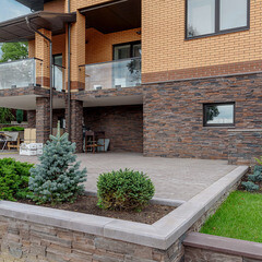 Искусственный камень White Hills Фьорд Лэнд темно-коричневый (24 шт.=0,8 кв.м) - фото 9