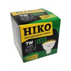 Лампа светодиодная HIKO 7 Вт GU5.3 рефлектор 3000K (QH13)