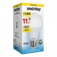 Лампа светодиодная Smartbuy 11 Вт E27 груша А60 4000К 220 В