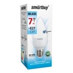 Лампа светодиодная Smartbuy 7 Вт E27 свеча C37 4000К