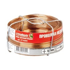 Проволока СтройБат медная 0,8 мм 50 м (34238)