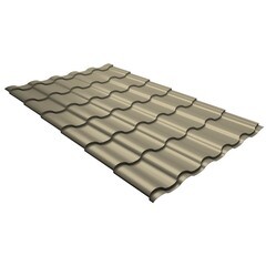 Металлочерепица кредо Satin 0,5 мм RAL 1015 светлая слоновая кость