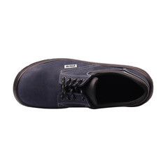 Полуботинки рабочие кожаные с защитным подноском и стелькой размер 43 синие Operator Классика (Пол 077/43) - фото 6