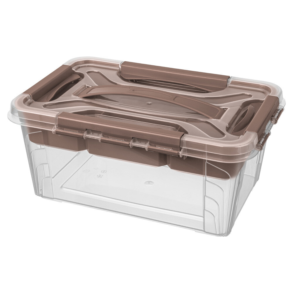 Изображение товара Контейнер для хранения Econova Grand Box (433224114) 290х190х124 мм 4,2 л с замком и органайзером