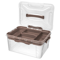 Контейнер для хранения Econova Grand Box (433224414) 390х290х180 мм 15,3 л с замком и органайзером - фото 2