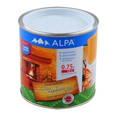 Лак для стен паркета мебели полуматовый акрил-уретановый Alpa 0,75 л