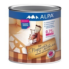 Лак паркетный матовый алкидно-уретановый Alpa 0,75 л