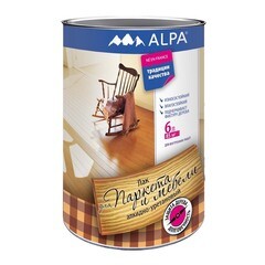 Лак паркетный матовый алкидно-уретановый Alpa 5 л