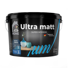 Изображение товара Краска моющаяся Dufa Home Ultra matt база 1 белая 2,5 л