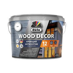Антисептик Dufa Wood Decor кроющий декоративный для дерева база 1 белый 2,5 л - фото 2