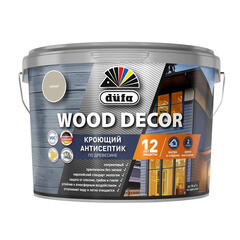 Антисептик Dufa Wood Decor кроющий декоративный для дерева галечный 9 л - фото 2
