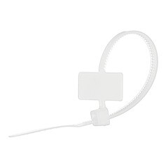 Стяжка кабельная Rexant 100х2,5 мм с площадкой под маркер нейлонoвая белая (100 шт.) (07-0106-2) - фото 5