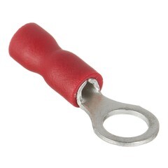 Наконечник кольцевой изолированный КВТ НКИ d5 мм 0,25-1,5 кв. мм (30 шт.) - фото 1