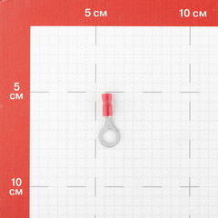 Наконечник кольцевой изолированный КВТ НКИ d6 мм 0,25-1,5 кв. мм (30 шт.) - фото 2