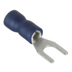 Наконечник вилочный изолированный КВТ НВИ d4 мм 1-2,5 кв. мм (30 шт.) - фото 1