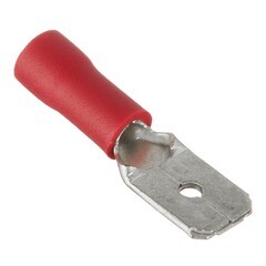 Разъем штекерный штыревой плоский изолированный КВТ РПИП d6,3 мм 0,25-1,5 кв. мм (30 шт.) - фото 1