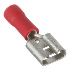 Изображение товара Разъем штекерный штыревой плоский изолированный КВТ РПИМ d6,3 мм 0,25-1,5 кв. мм (30 шт.)