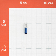 Разъем штекерный штыревой плоский изолированный КВТ РПИМ d6,3 мм 1-2,5 кв. мм (30 шт.) - фото 2