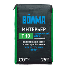 Клей для плитки Волма Интерьер серый класс С0 25 кг