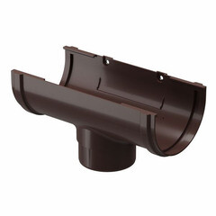 Воронка желоба Docke Premium пластиковая d120-85 мм горький шоколад RAL 8019 - фото 1