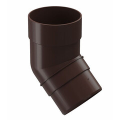 Изображение товара Колено трубы Docke Premium пластиковое d85 мм 45° горький шоколад RAL 8019