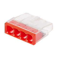 Клемма на 4 провода Electrovolt 2273-204 0,5-2,5 кв.мм самозажимная без пасты (20 шт.) (ЦБ-00015536/604996) - фото 1