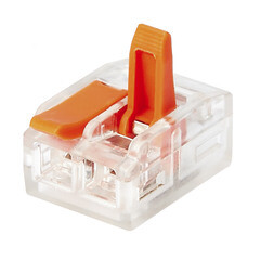 Изображение товара Клемма на 2 провода Electrovolt 221-412 0,2-4 кв.мм с рычажками без пасты (20 шт.) (ЦБ-00015527/605047)