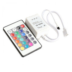 Контроллер для светодиодной ленты RGB Smartbuy (SBL-RGB-28) 72 Вт 12 В 2 А IP20 24 кнопки