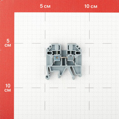 Колодка клеммная винтовая Navigator 2,5 кв.мм серая (10 шт.) (612089) - фото 2