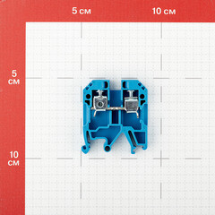 Колодка клеммная винтовая Navigator 6 кв.мм синяя (10 шт.) (612171) - фото 2