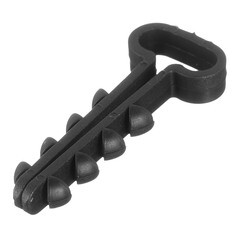 Дюбель-хомут для плоского кабеля Rexant 6-12 мм черный (100 шт.) (07-4614) - фото 1