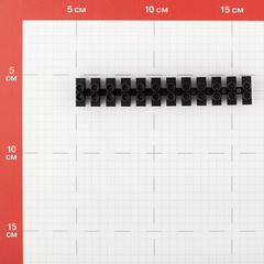 Клеммник 12х6 кв.мм полипропиленовый черный (07-5006-2-9) - фото 4