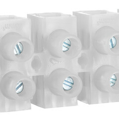 Клеммник Rexant КВ-25 12х25 кв.мм полиэтиленовый белый (07-5025) - фото 4