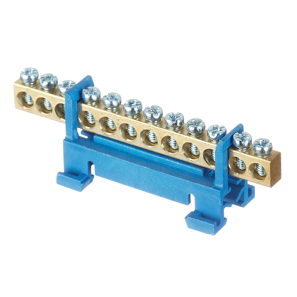 Изображение товара Шина нулевая EKF PROxima sn0-63-12-sb-r 6х9 мм на DIN-рейку