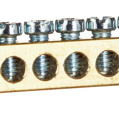 Шина нулевая на 2-х угловых изоляторах EKF PROxima 6х9 мм 8 отверстий синяя (sn0-63-08-2-r) - фото 3