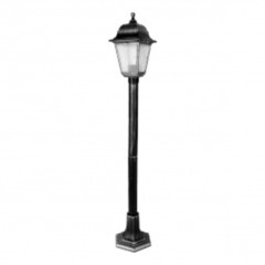 Столб улично-садовый Camelion  PP6201 C42 НТУ 04-60-002 У1 Оскар 4 черный-серебро 1 м (13859)