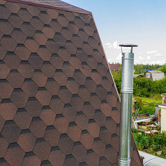 Черепица гибкая Шинглас Оптима коричневая 3 кв.м - фото 6