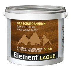 Лак тонированный Element Laque орех 2,4 л