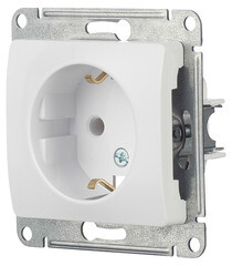 Розетка Systeme Electric Glossa встраиваемая белая (GSL000143) - фото 3