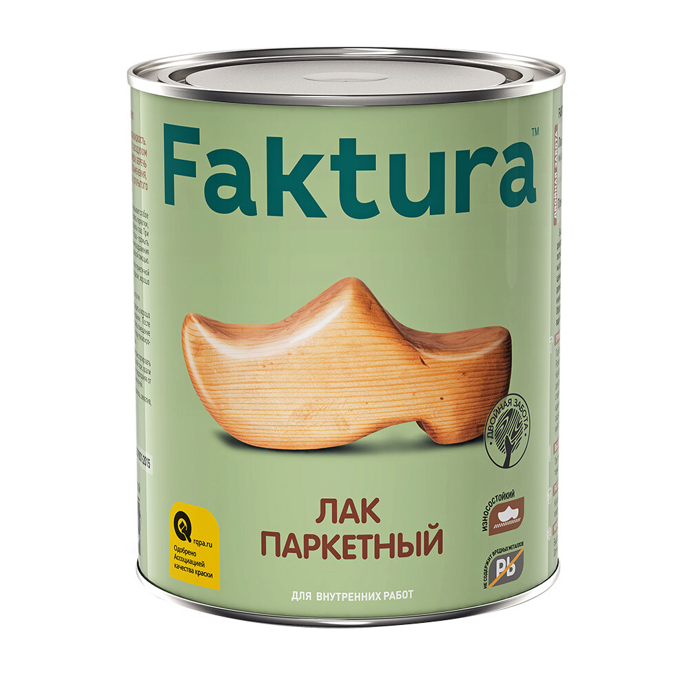 Изображение товара Лак алкидно-уретановый паркетный Faktura бесцветный 0,7 л полуматовый