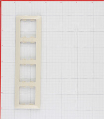 Рамка Systeme Electric Glossa четырехместная бежевая (GSL000204) - фото 3