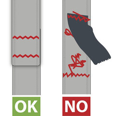 Страховочная система Delta Plus лента с индикатором падения черная (HAR24HXX) - фото 16