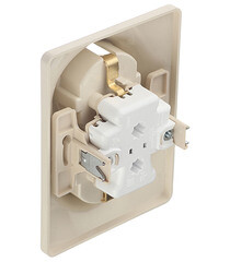 Розетка Systeme Electric Glossa встраиваемая бежевая (GSL000224) - фото 2