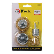 Корщетки для дрели In Work (3 шт.) 38560